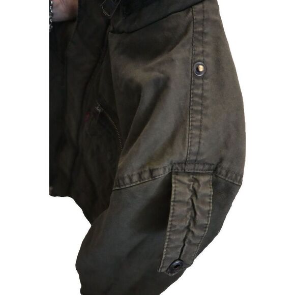 Levi's LM7RC485 Men's Size Large Utility Military Field Jacket Olive Green - Picture 10 of 16